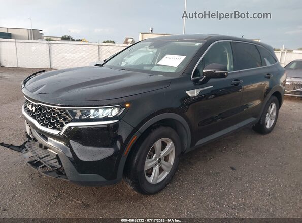 5XYRG4LC4NG080551 2022 KIA SORENTO Black წინა მარცხენა ხედი სამი მეოთხედიდან