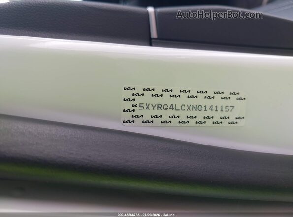 5XYRG4LCXNG141157 2022 KIA SORENTO Белый Вид подкапотного пространства