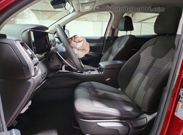 5XYRG4LCXPG204860 2023 KIA SORENTO Red Widok wnętrza z przodu