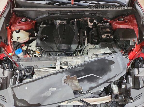 5XYRG4LCXPG204860 2023 KIA SORENTO Red Widok komory silnika