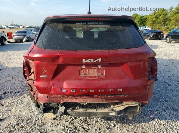 5XYRGDLC0NG077680 2022 KIA SORENTO Красный Вид сзади