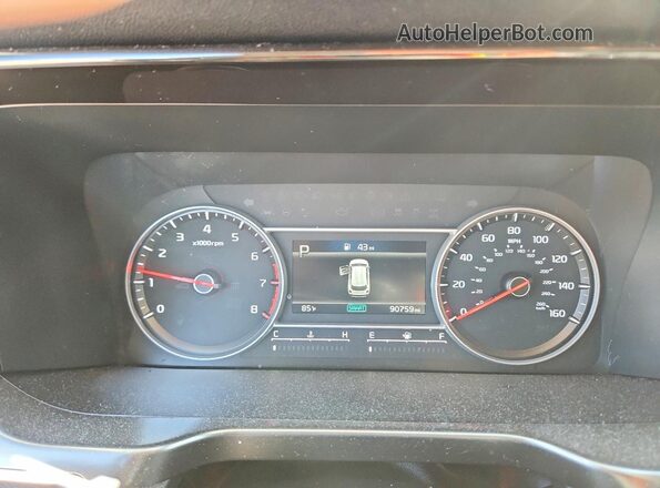 5XYRGDLC2NG100957 2022 KIA SORENTO Gray Instrument cluster view