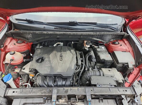 5XYRGDLC8NG119626 2022 KIA SORENTO Red ძრავის განყოფილების ხედი