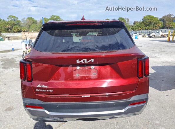 5XYRH4JF7RG255035 2024 KIA SORENTO Red Հետևի տեսք