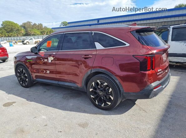 5XYRH4JF7RG255035 2024 KIA SORENTO Red Հետևի ձախ