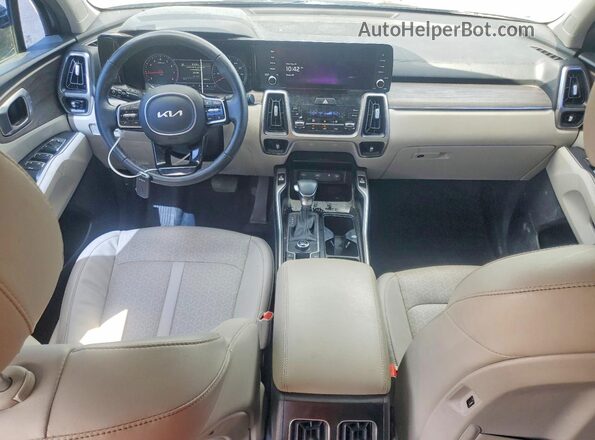 5XYRH4LF9NG158944 2022 KIA SORENTO Blue Vista del salpicadero