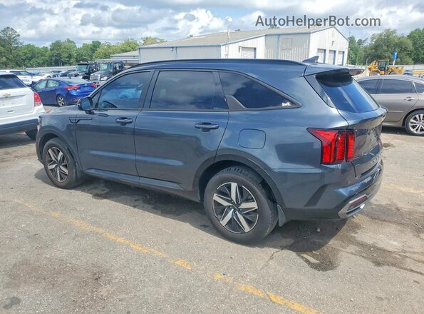 5XYRH4LF9NG158944 2022 KIA SORENTO Blue Trasero izquierdo