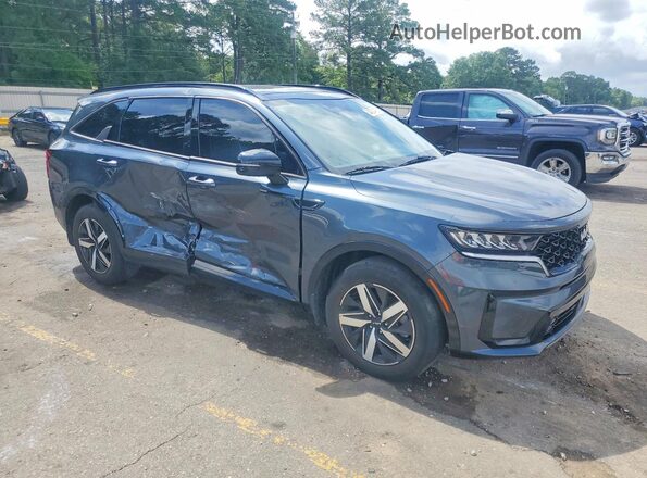 5XYRH4LF9NG158944 2022 KIA SORENTO Blue Delantero derecho
