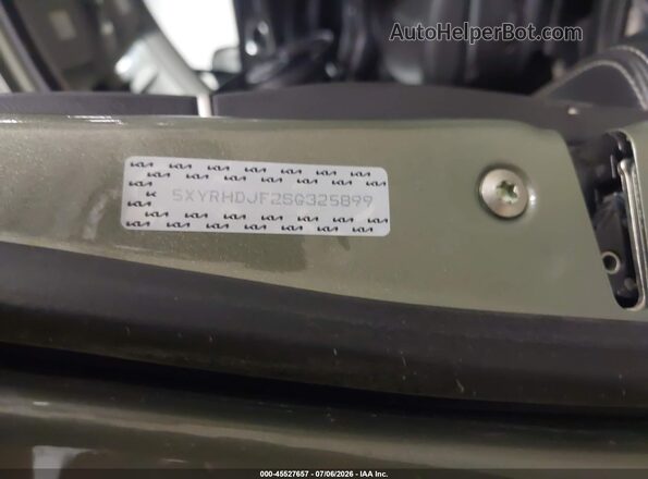 5XYRHDJF2SG325899 2025 KIA SORENTO Green Widok komory silnika