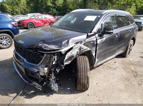 5XYRHDJF5SG375910 2025 KIA SORENTO Серый Передняя левая четверть