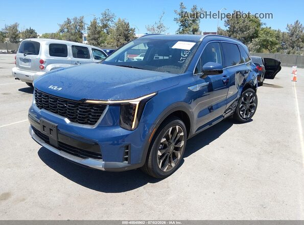 5XYRHDJF9TG422423 2026 KIA SORENTO Blue Vista tres cuartos delantera izquierda