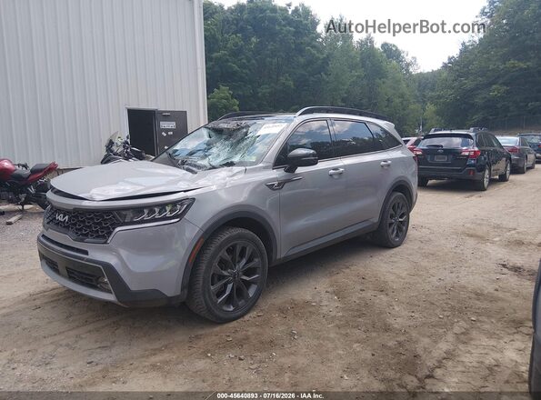 5XYRHDLF1NG129227 2022 KIA SORENTO Light Blue Передня ліва чверть