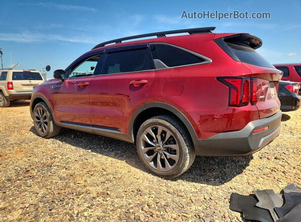 5XYRHDLF5NG094000 2022 KIA SORENTO Burgundy Rear left