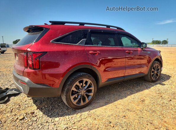 5XYRHDLF5NG094000 2022 KIA SORENTO Burgundy Rear right