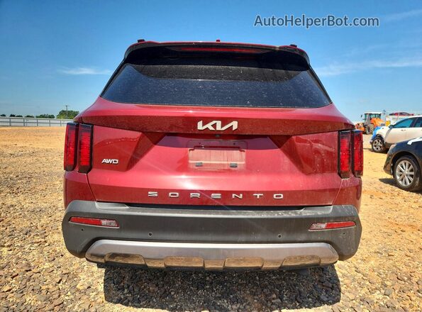 5XYRHDLF5NG094000 2022 KIA SORENTO Burgundy Rear view