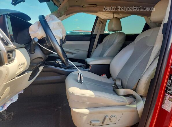 5XYRHDLF5NG094000 2022 KIA SORENTO Burgundy Front interior view