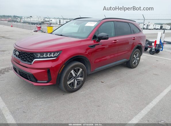 5XYRHDLF7MG032791 2021 KIA SORENTO Red Front left