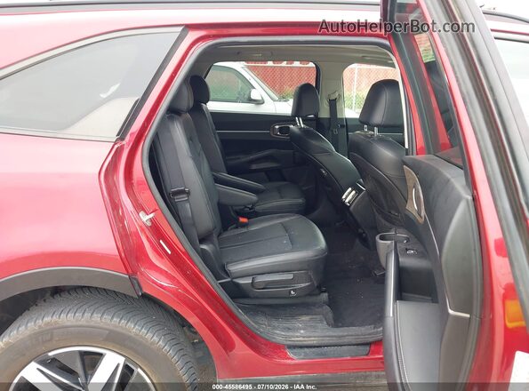 5XYRHDLF7MG032791 2021 KIA SORENTO Red VIN sticker view