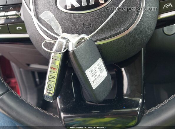 5XYRHDLF7MG032791 2021 KIA SORENTO Red Dashboard view