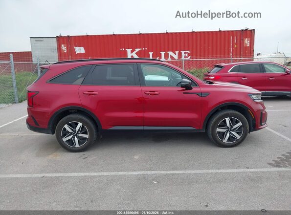 5XYRHDLF7MG032791 2021 KIA SORENTO Red Rear interior view