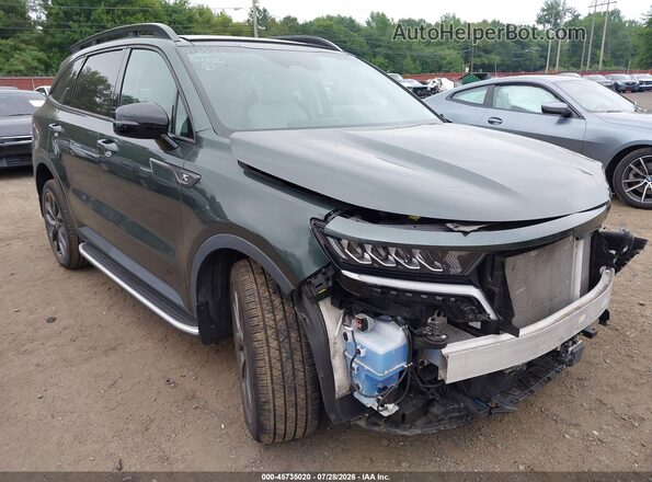 5XYRHDLF8NG131122 2022 KIA SORENTO Green 
