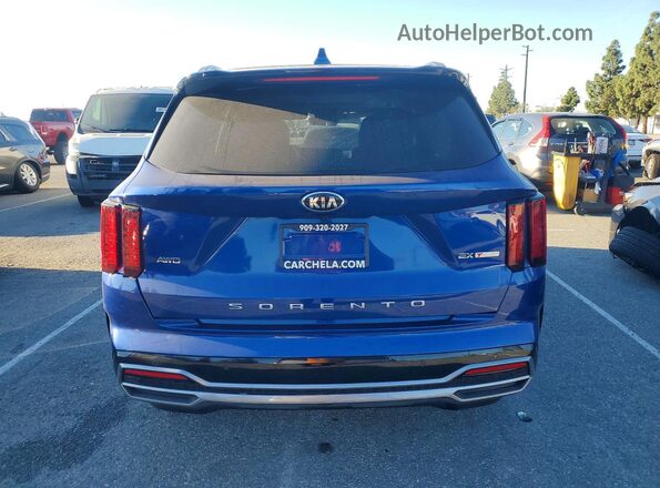 5XYRHDLFXMG057961 2021 KIA SORENTO Blue Widok z tyłu