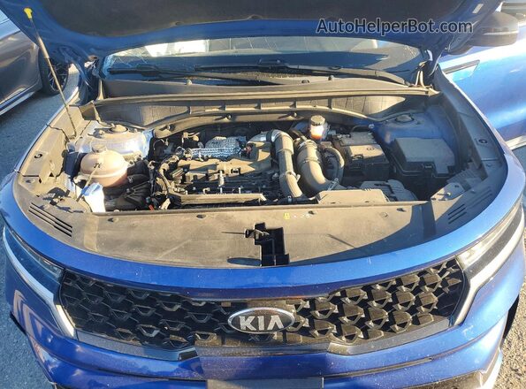 5XYRHDLFXMG057961 2021 KIA SORENTO Blue Widok komory silnika