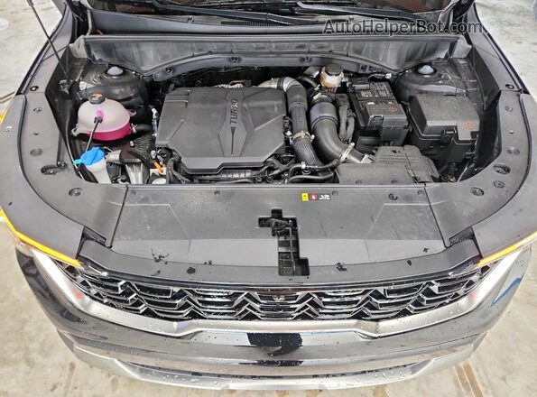 5XYRK4JFXSG378819 2025 KIA SORENTO Black Vista del compartimento del motor