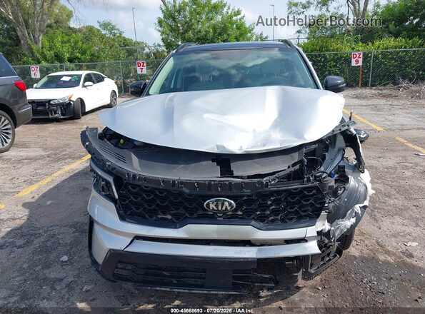 5XYRK4LF0MG032939 2021 KIA SORENTO Silver Դիմացի տեսք