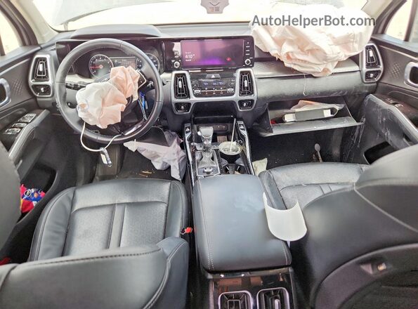 5XYRK4LF0NG152323 2022 KIA SORENTO Gray Widok deski rozdzielczej