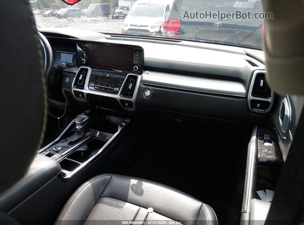 5XYRK4LF1MG044887 2021 KIA SORENTO Blue Front interior view
