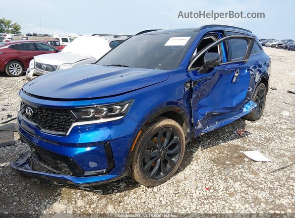 5XYRK4LF1MG044887 2021 KIA SORENTO Blue Front left