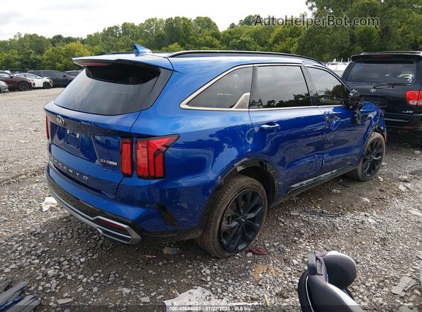 5XYRK4LF1MG044887 2021 KIA SORENTO Blue Rear right
