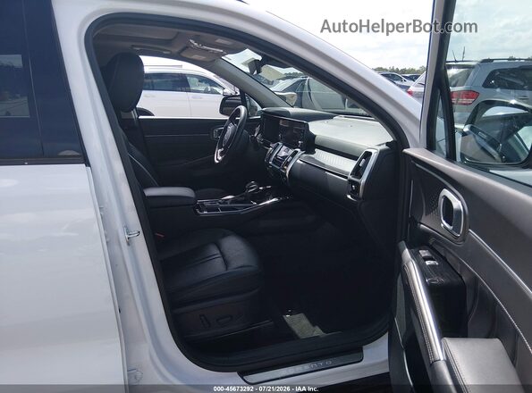 5XYRK4LF2PG209494 2023 KIA SORENTO White Widok wnętrza z przodu