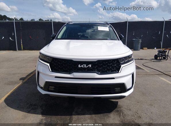 5XYRK4LF2PG209494 2023 KIA SORENTO White Widok zestawu wskaźników