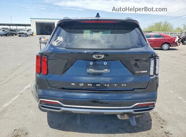 5XYRK4LF3MG032885 2021 KIA SORENTO Black Вид ззаду