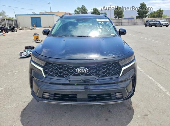 5XYRK4LF3MG032885 2021 KIA SORENTO Black Вид спереду