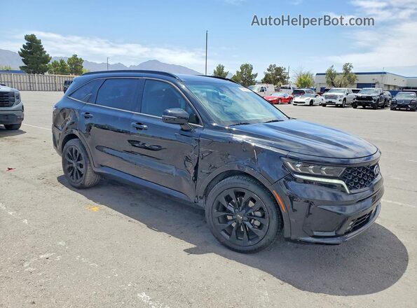 5XYRK4LF3MG032885 2021 KIA SORENTO Black Передня права чверть