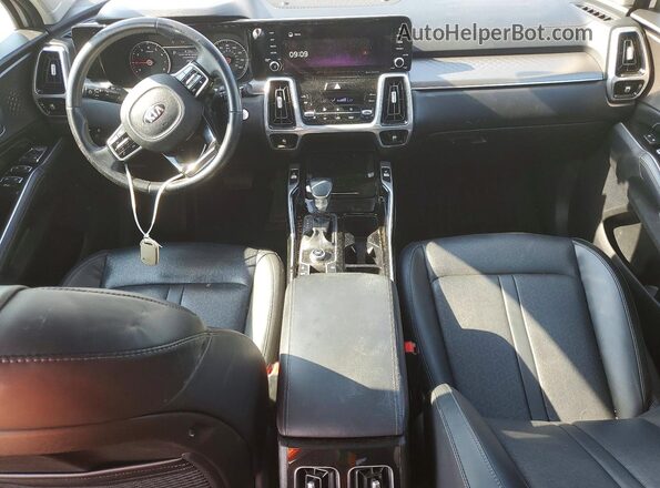 5XYRK4LF6MG033898 2021 KIA SORENTO White Dashboard view