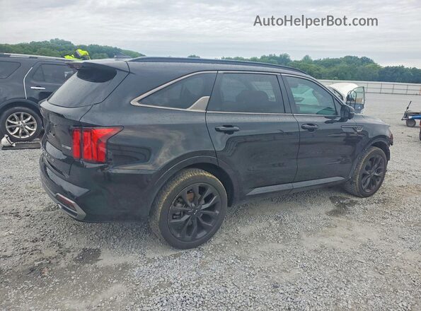 5XYRK4LF6MG064178 2021 KIA SORENTO Черный Задняя правая четверть