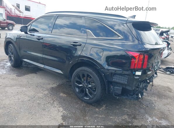 5XYRK4LF8MG048192 2021 KIA SORENTO Black უკანა მარცხენა