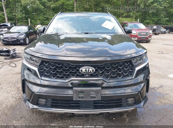 5XYRK4LF8MG048192 2021 KIA SORENTO Black უკანა სალონის ხედი
