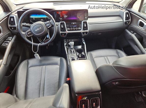 5XYRK4LF9PG213638 2023 KIA SORENTO Gray Dashboard view