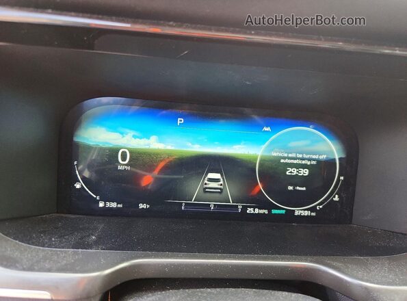 5XYRK4LF9PG213638 2023 KIA SORENTO Gray Instrument cluster view