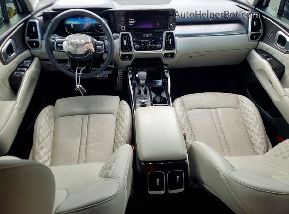 5XYRK4LFXNG126411 2022 KIA SORENTO White Առջևի վահանակի տեսք