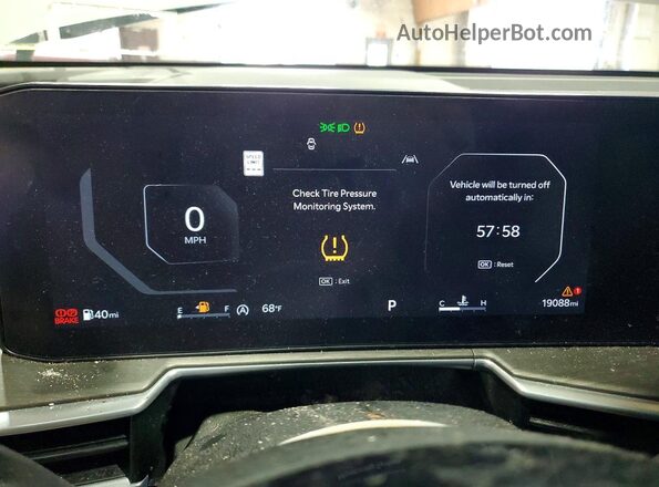 5XYRKDJF1RG300309 2024 KIA SORENTO Gray Instrument cluster view