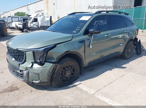 5XYRKDJF2RG273945 2024 KIA SORENTO Green Առջևի ձախ երեք քառորդ տեսարան
