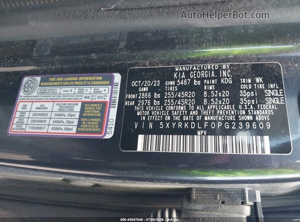 5XYRKDLF0PG239609 2023 KIA SORENTO Серый Вид подкапотного пространства