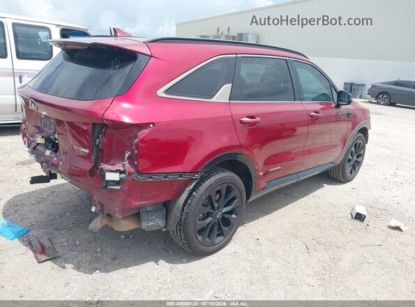 5XYRKDLF1MG030939 2021 KIA SORENTO Red Tył prawy