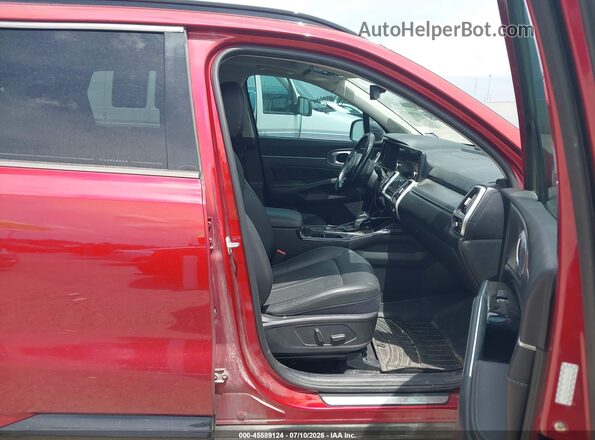 5XYRKDLF1MG030939 2021 KIA SORENTO Red Widok wnętrza z przodu